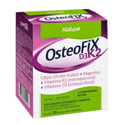 OsteoFix D3 K2 Natulab C/30 Comprimidos