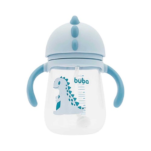 Copo com Alça Buba Baby Dino Azul com 240ml