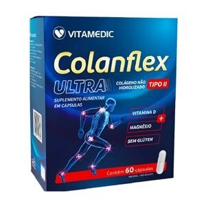 Suplemento Alimentar Vitamedic Colanflex Ultra Colágeno Tipo II 60 Cápsulas