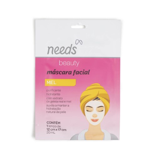 Máscara Facial de Mel Needs Beauty com 1 unidade