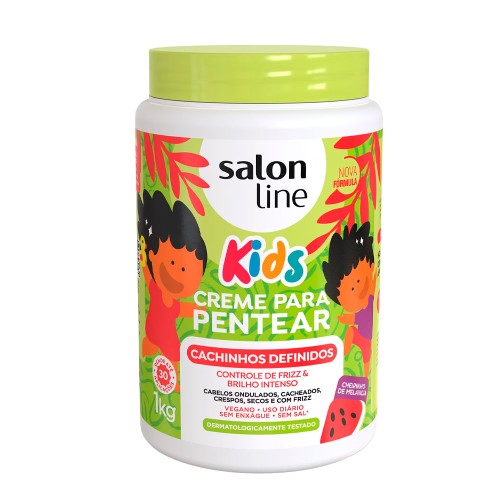 Creme De Pentear Infantil Salon Line Kids Sem Nós 1kg