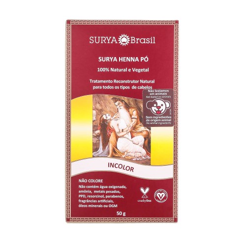 Tratamento Capilar Reconstrutor Natural Incolor 50g – Surya Brasil