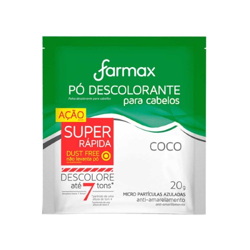 Pó Descolorante Capilar Farmax Coco com 20g