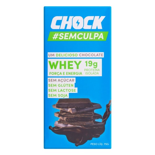 Chocolate Chock Whey Zero Lactose Zero Açúcar 75g