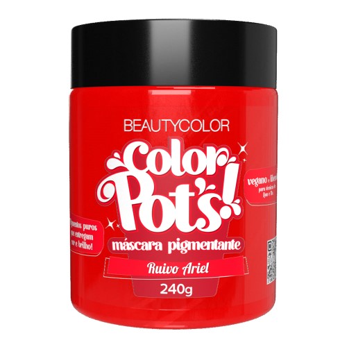 Máscara Pigmentante Beauty Color Pot Ruivo Ariel 240g