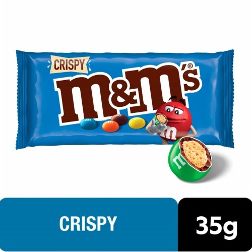 Confeitos De Chocolate M&Ms Crispy Ao Leite 35g