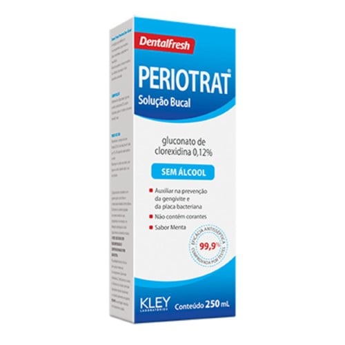 Enxaguante Bucal Periotrat Dental Fresh Antisséptico sem álcool menta forte