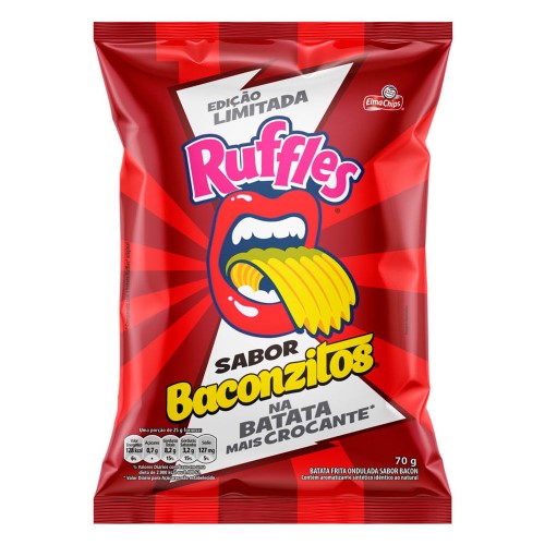 Batata Ruffles Elma Chips Sabor Baconzitos 70g