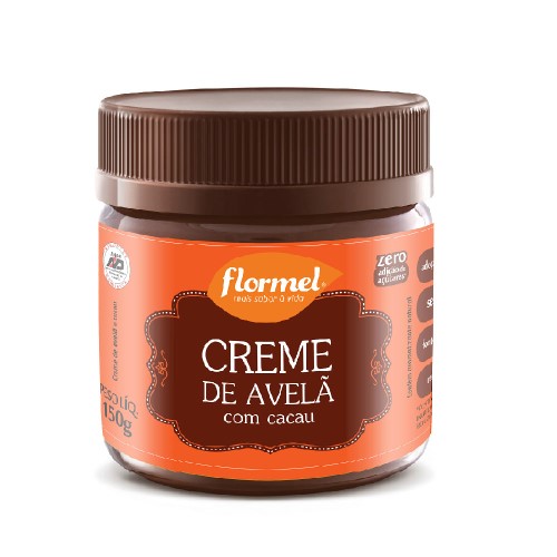 Creme de Avelã Flormel Com Cacau Zero 150g