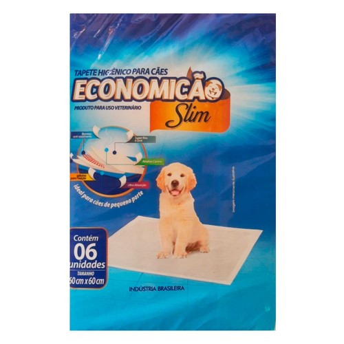 Tapete Higiênico para Cães Economicão Slim 6 Unidades