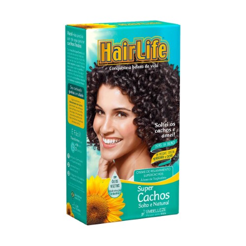 Creme de Relaxamento HairLife Super Cachos Solto e Natural com 1 Unidade