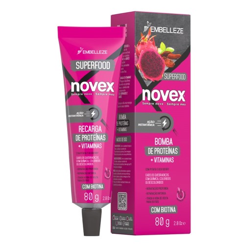 Máscara De Hidratação Novex Superfood Recarga De Proteínas Pitaya E Gojiberry 80g