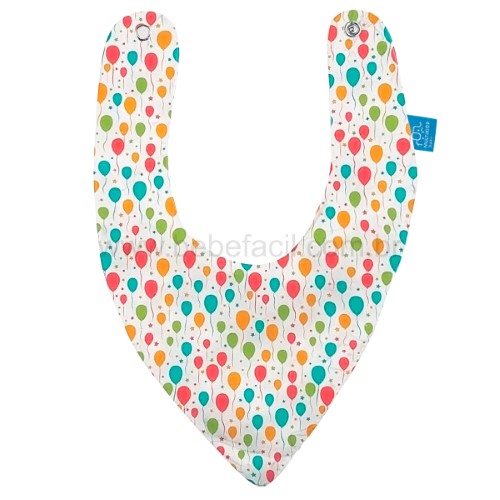 Babador Bandana para bebê Bib Style Balões - Multikids Baby