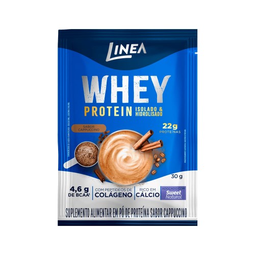 Suplemento Alimentar em Pó Whey Protein Linea Cappuccino Sachê 30g