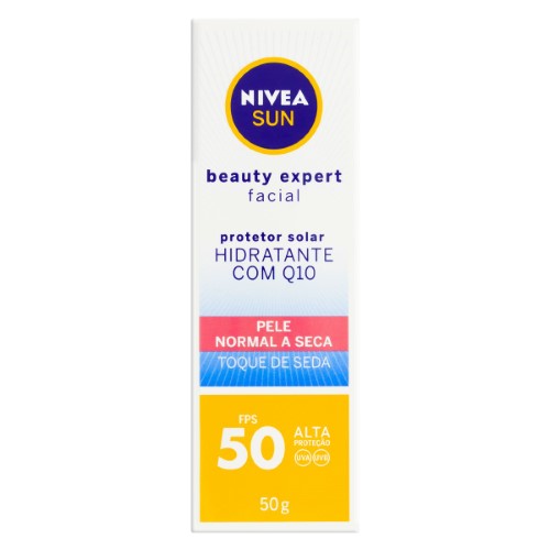 Protetor Solar Facial Nivea Sun Beauty Expert Pele Normal a Seca Fps 50 50g