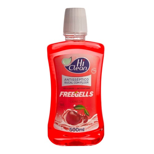 Antisséptico Bucal Hi Clean Freegells Cereja 500ml