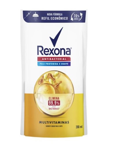 Sabonete Líquido Corporal Rexona Multivitaminas Refil 200ml