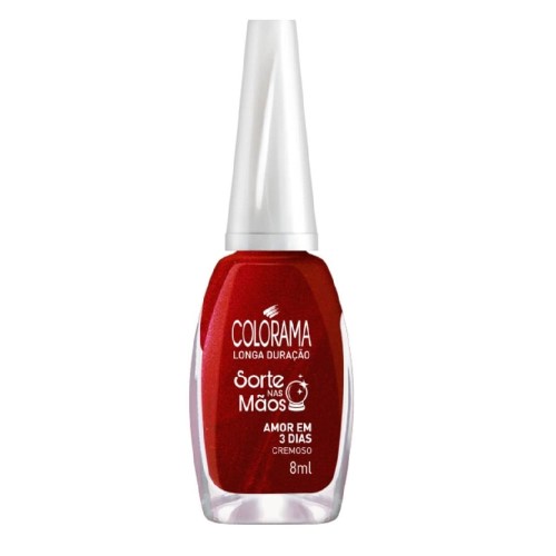 Esmalte Colorama Sorte Nas Mãos Amor Em 3 Dias Cremoso 8ml