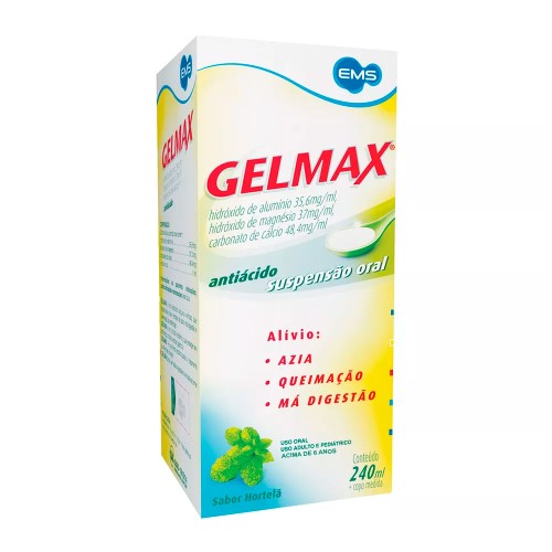 Gelmax Suspensão Sabor Hortelã com 240ml