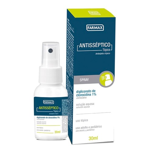 Antisséptico de Clorexidina 1% Farmax Spray 30ml