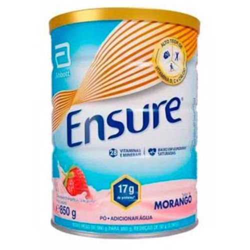 Suplemento Nutricional Ensure Sabor Morango 850g