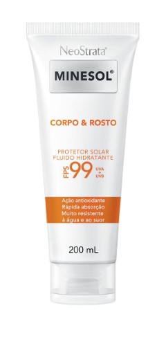 Protetor Solar Fluido Hidratante Neostrata Minesol Corpo & Rosto Antioxidante FPS99 200ml