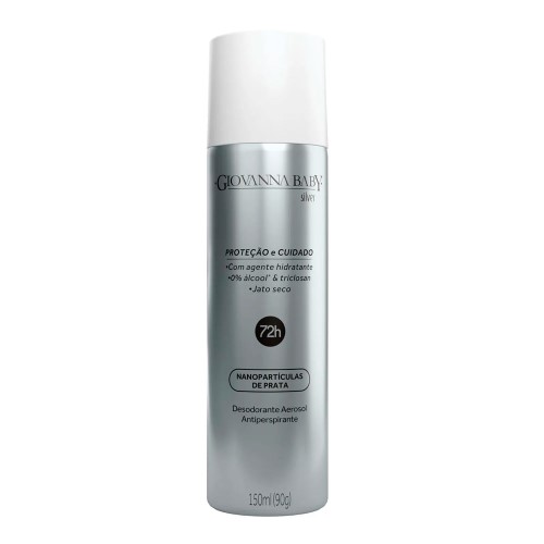 Desodorante Giovanna Baby Silver Aerosol Antiperspirante 150ml