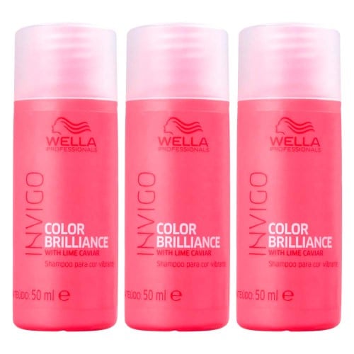 Wella Professionals Invigo Color Brilliance Kit com Três Shampoos Travel Size