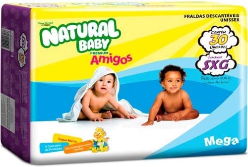 FR NATURAL BABY FRIENDS MEGA SXG 30UN