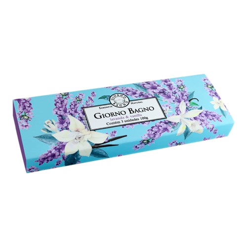 Sabonete Em Barra Giorno Bagno Lavanda & Vanilla 3 Unidades 100g Cada