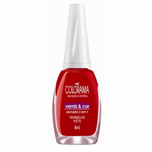 Esmalte Colorama Chic Verniz e Cor Vermelho Ivete 8ml