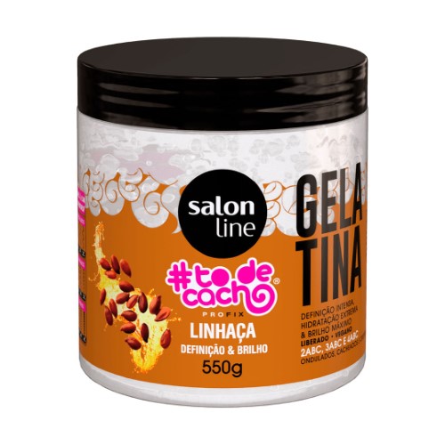 Gelatina Salon Line To De Cachos Linhaça 550g