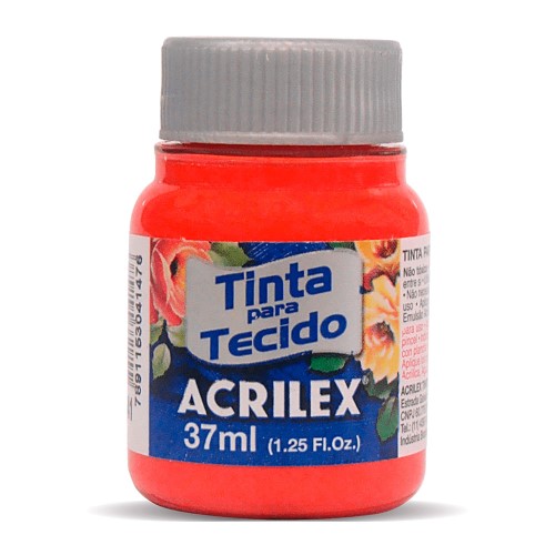 Tinta para Tecido Acrilex Fosca Vermelho Vivo 37ml