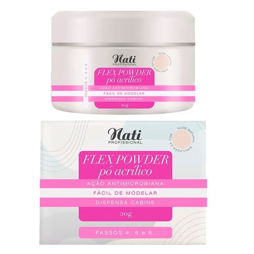 Pó Acrílico Nati Flex Powder Nude 20g