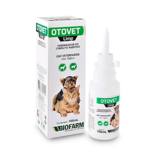 Higienizador Auditivo Otovet Limp para Cães e Gatos 100ml