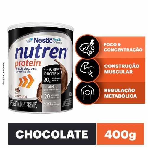 Suplemento Alimentar Nutren Protein Chocolate pó 400g