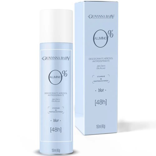 Desodorante Giovanna Baby 48h 0% Alumínio Blue 150ml