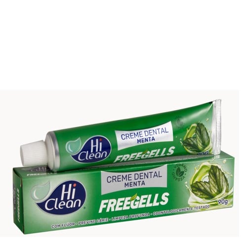 Creme Dental Hi Clean Freegells Menta com Flúor 90g