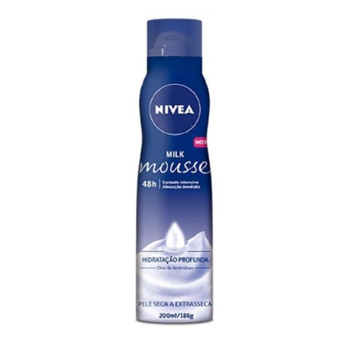 Mousse Hidratante Corporal Nivea Milk com 200ml