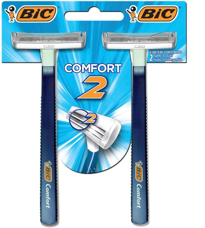 Aparelho De Barbear Bic Confort Twin Normal 2 Unidades