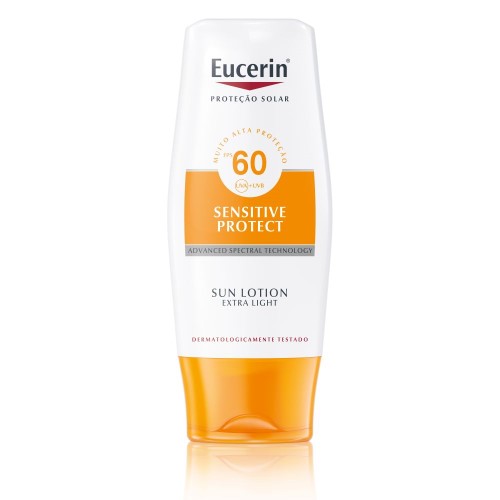 Protetor Solar Eucerin Sensitive Protect Sun Lotion Extra Light 150ml