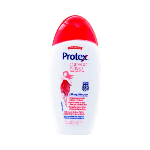 Sabonete Líquido Íntimo Protex Cuidado Íntimo Delicate Care com 40ml