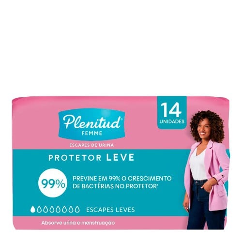 Protetor Diário Plenitud Femme Leve 14 Unidades