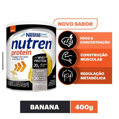 Suplemento Alimentar Nestlé Nutren Protein Sabor Banana 400g