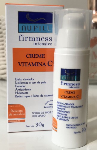 Creme Facial Nupill Firmness Vitamina C Clareador com 30g