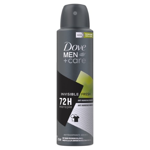 Desodorante Dove Men+Care Invisible Fresh 72h Antitranspirante Aerosol 150ml