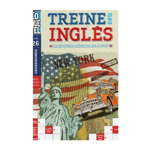 Revista Coquetel Treine Seu Inglês Nível Fácil, Médio e Difícil