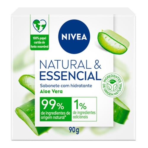 Sabonete em Barra Nívea Natural & Essencial Aloe Vera 90g