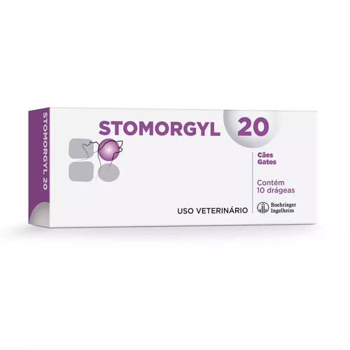 Stomorgyl 20 Cães e Gatos 10 Drágeas