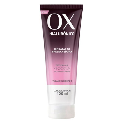 OX Cosmeticos Hialurônico Hidratação Preenchedora Condicionador